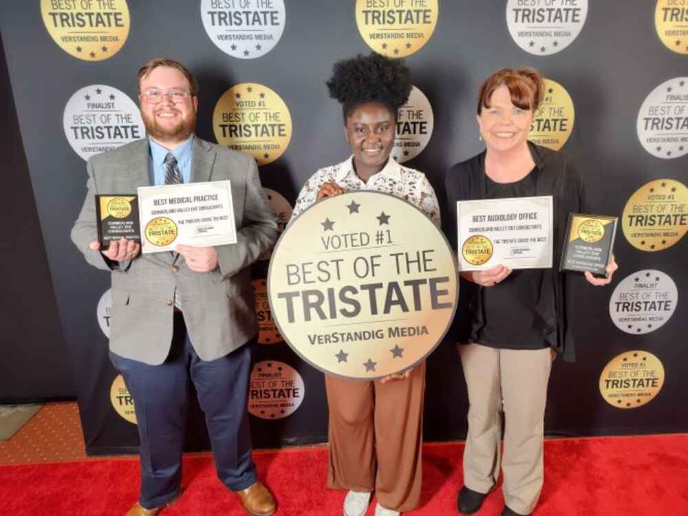 Cumberland Valley ENT Consultants voted #1 Best of the Tristate for Best Medical Practice & Best Audiology Office